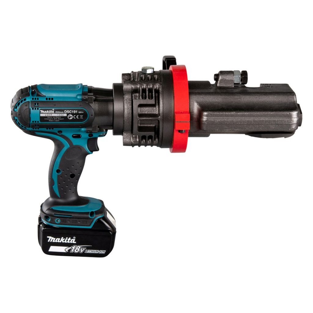 MAKITA Harjateräsleikkuri LXT. Kuvassa Harjateräsleikkuri LXT oikealta sivustapäin.