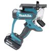 MAKITA Kipsilevysaha LXT. Kuvassa Kipsilevysaha LXT vasemmalta sivustapäin.