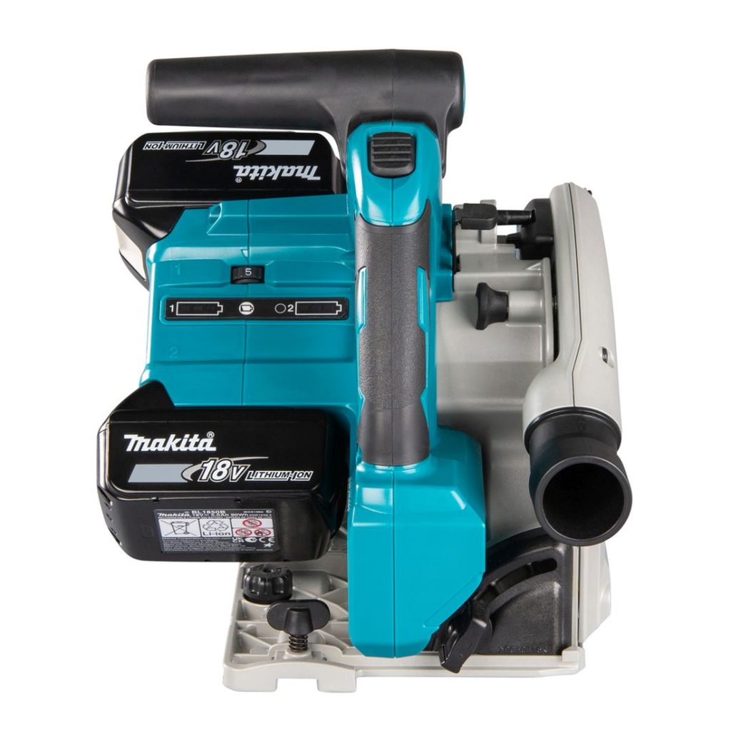 MAKITA Upotuspyörösaha LXT. Kuvassa Upotuspyörösaha LXT takaapäin.