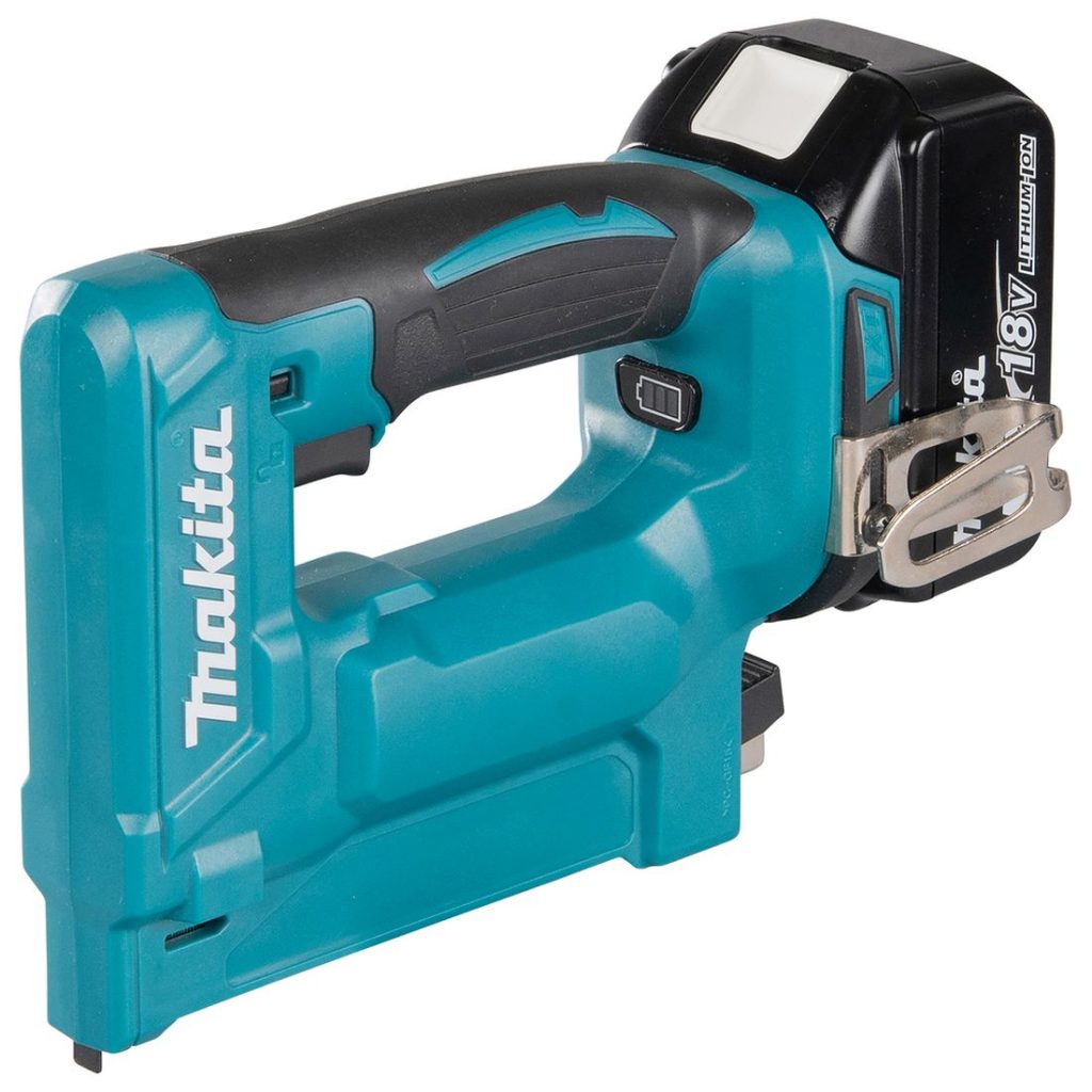 MAKITA Nitoja LXT. Kuvassa Nitoja LXT oikealta etuyläviistosta.
