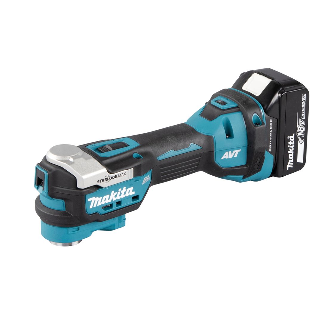 MAKITA Monitoimikone LXT. Kuvassa Monitoimikone LXT oikealta etuyläviistosta.