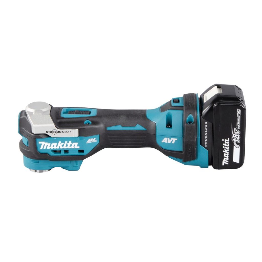 MAKITA Monitoimikone LXT. Kuvassa Monitoimikone LXT vasemmalta sivustapäin.