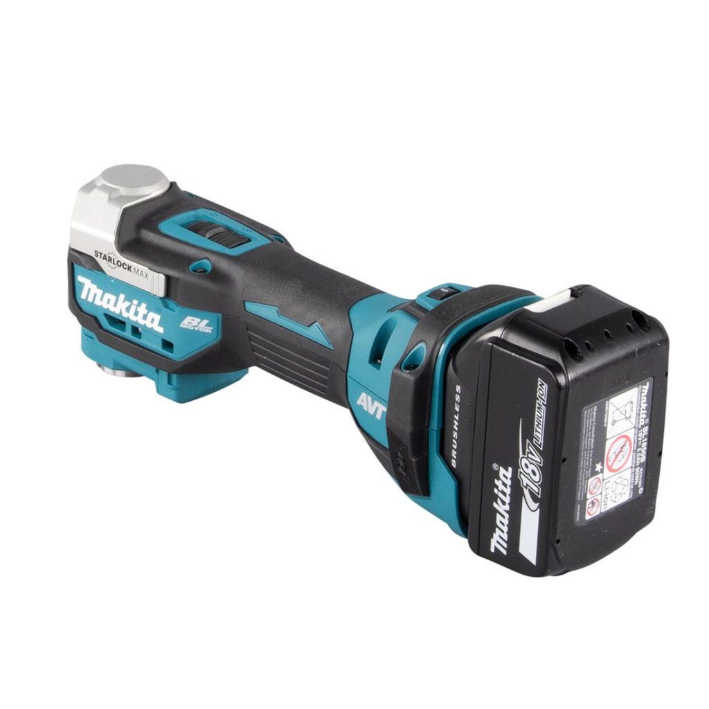 MAKITA Monitoimikone LXT. Kuvassa Monitoimikone LXT vasemmalta takayläviistosta.