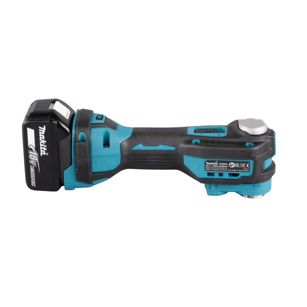 MAKITA Monitoimikone LXT. Kuvassa Monitoimikone LXT oikealta sivustapäin.
