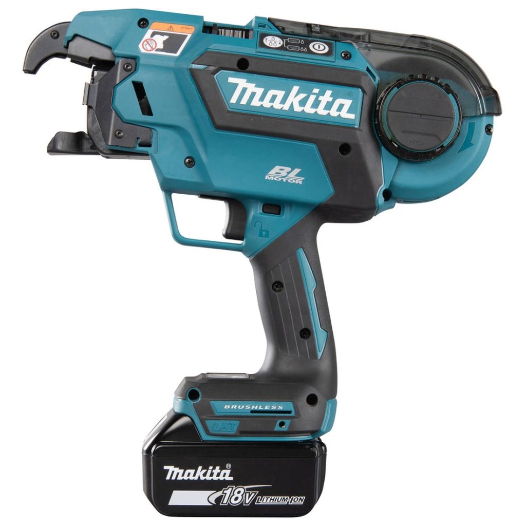 MAKITA Sidontakone LXT. Kuvassa Sidontakone LXT vasemmalta sivustapäin.