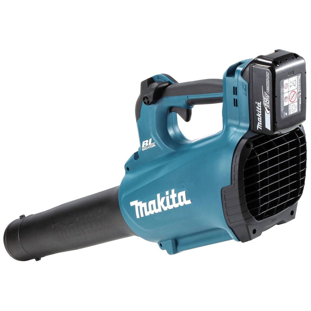 MAKITA Puhallin LXT. Kuvassa Puhallin LXT vasemmalta takayläviistosta.
