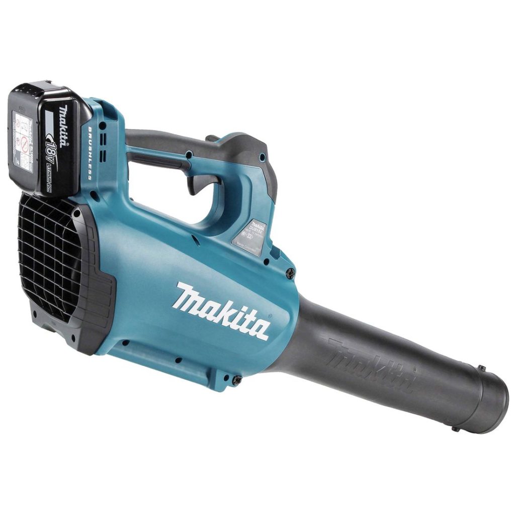 MAKITA Puhallin LXT. Kuvassa Puhallin LXT oikealta takayläviistosta.