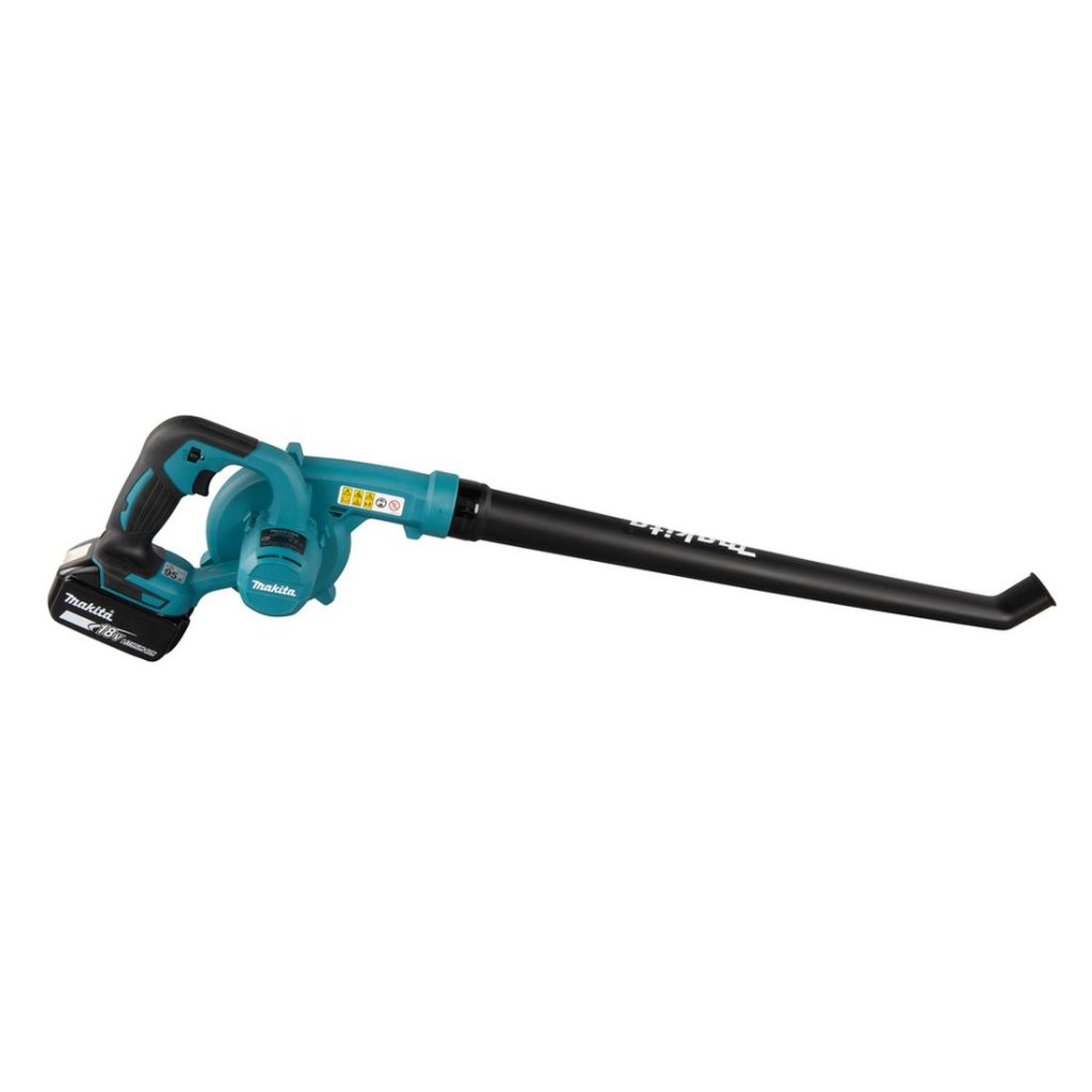 MAKITA Puhallin LXT. Kuvassa Puhallin LXT oikealta sivustapäin.
