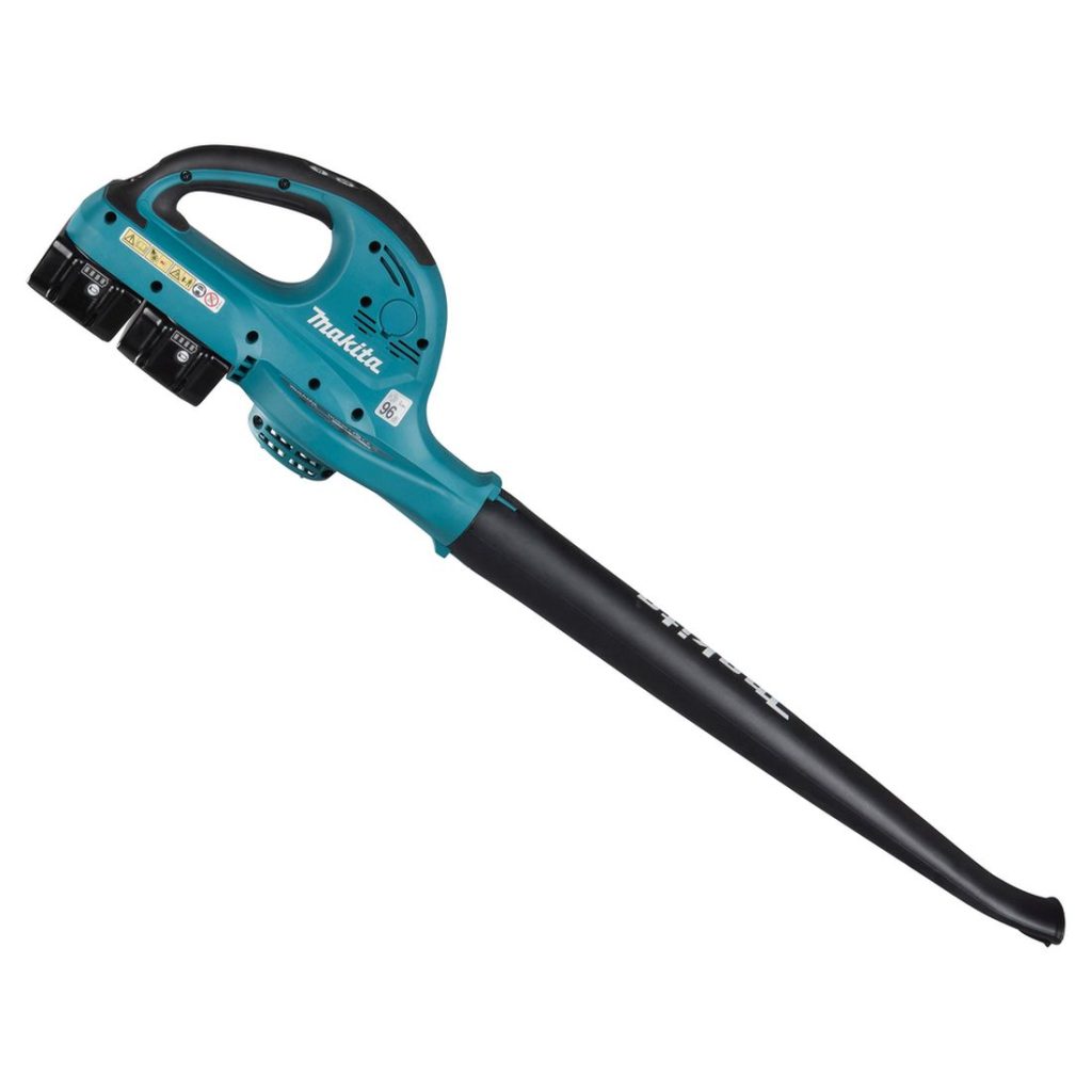 MAKITA Puhallin LXT. Kuvassa Puhallin LXT oikealta sivustapäin.