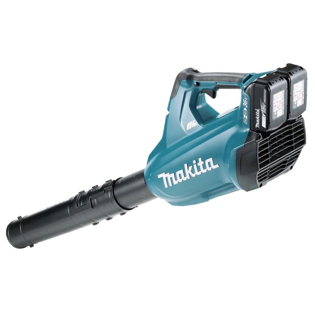 MAKITA Puhallin LXT. Kuvassa Puhallin LXT vasemmalta takayläviistosta.