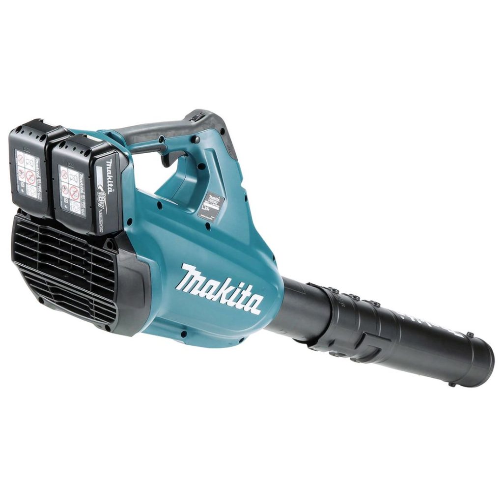MAKITA Puhallin LXT. Kuvassa Puhallin LXT oikealta takayläviistosta.