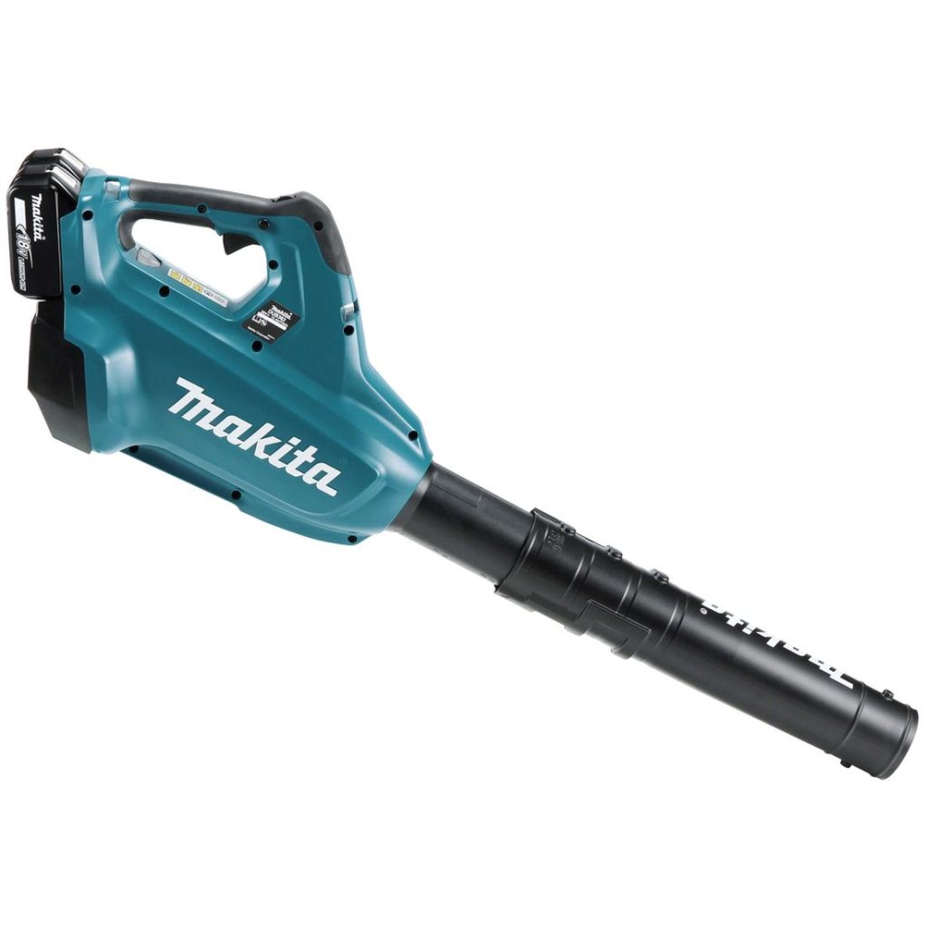 MAKITA Puhallin LXT. Kuvassa Puhallin LXT oikealta sivustapäin.