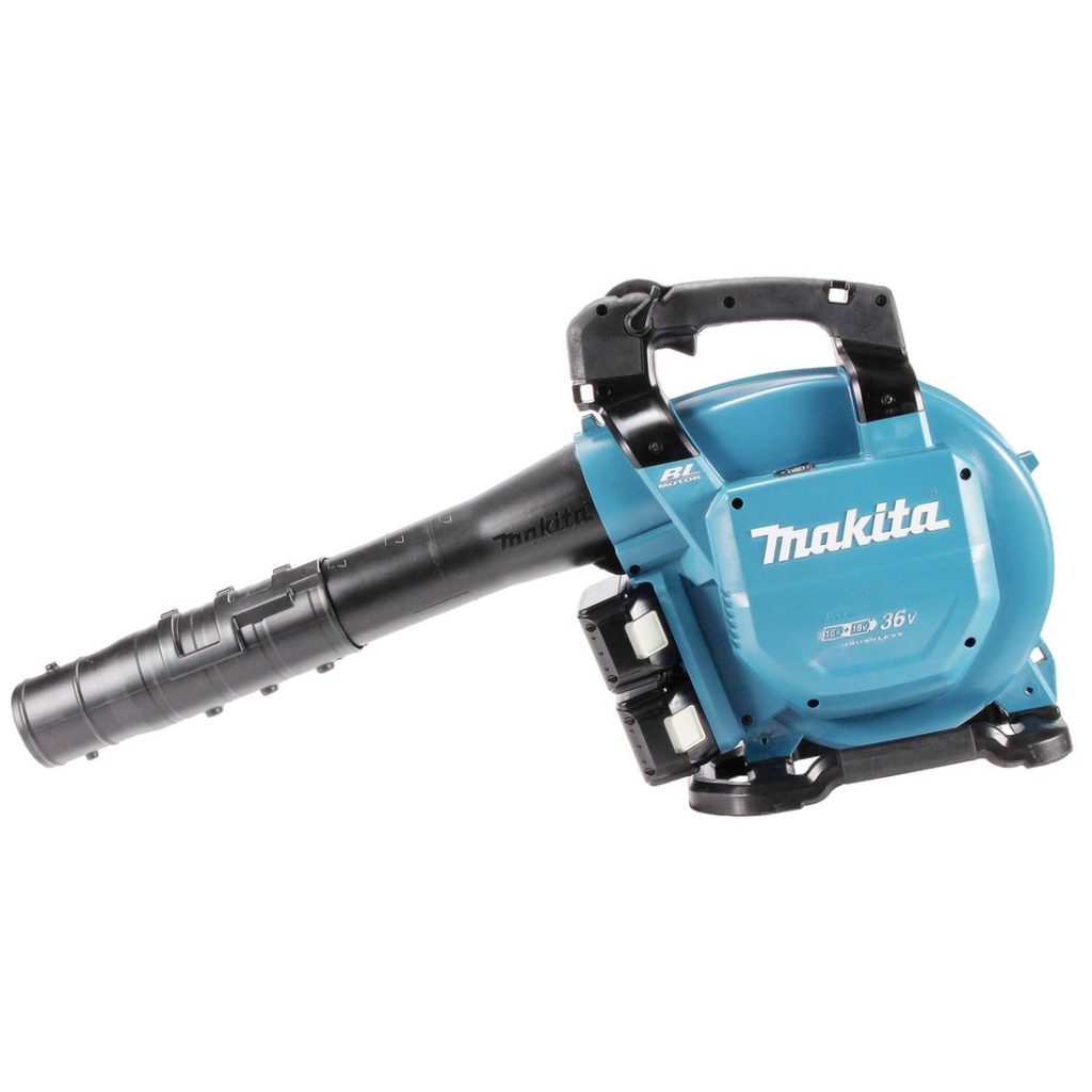 MAKITA Puhallin LXT. Kuvassa Puhallin LXT vasemmalta sivustapäin.