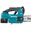 MAKITA Ketjusaha LXT. Lähikuvassa Ketjusaha LXT oikealta sivustapäin.