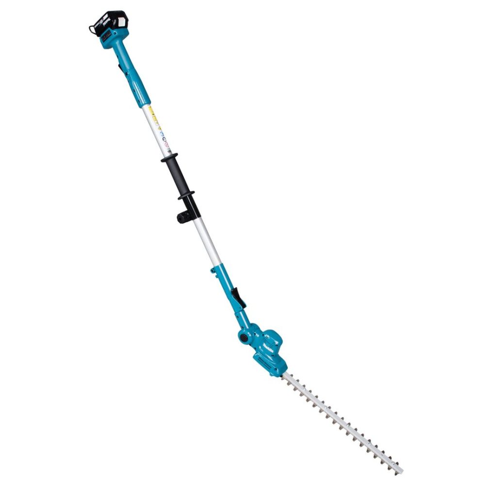MAKITA Pensasleikkuri LXT. Kuvassa Pensasleikkuri LXT vasemmalta etuyläviistosta.