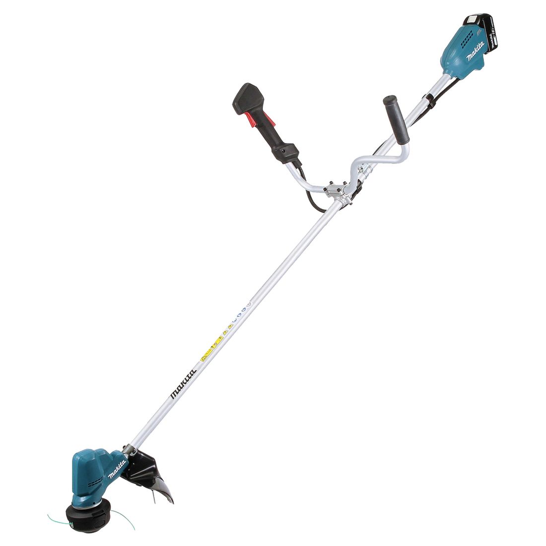 MAKITA Ruohotrimmeri LXT. Kuvassa Ruohotrimmeri LXT oikealta etuyläviistosta.