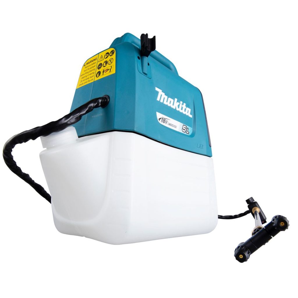 MAKITA Puutarharuisku LXT. Kuvassa Puutarharuisku LXT oikealta etualaviistosta.