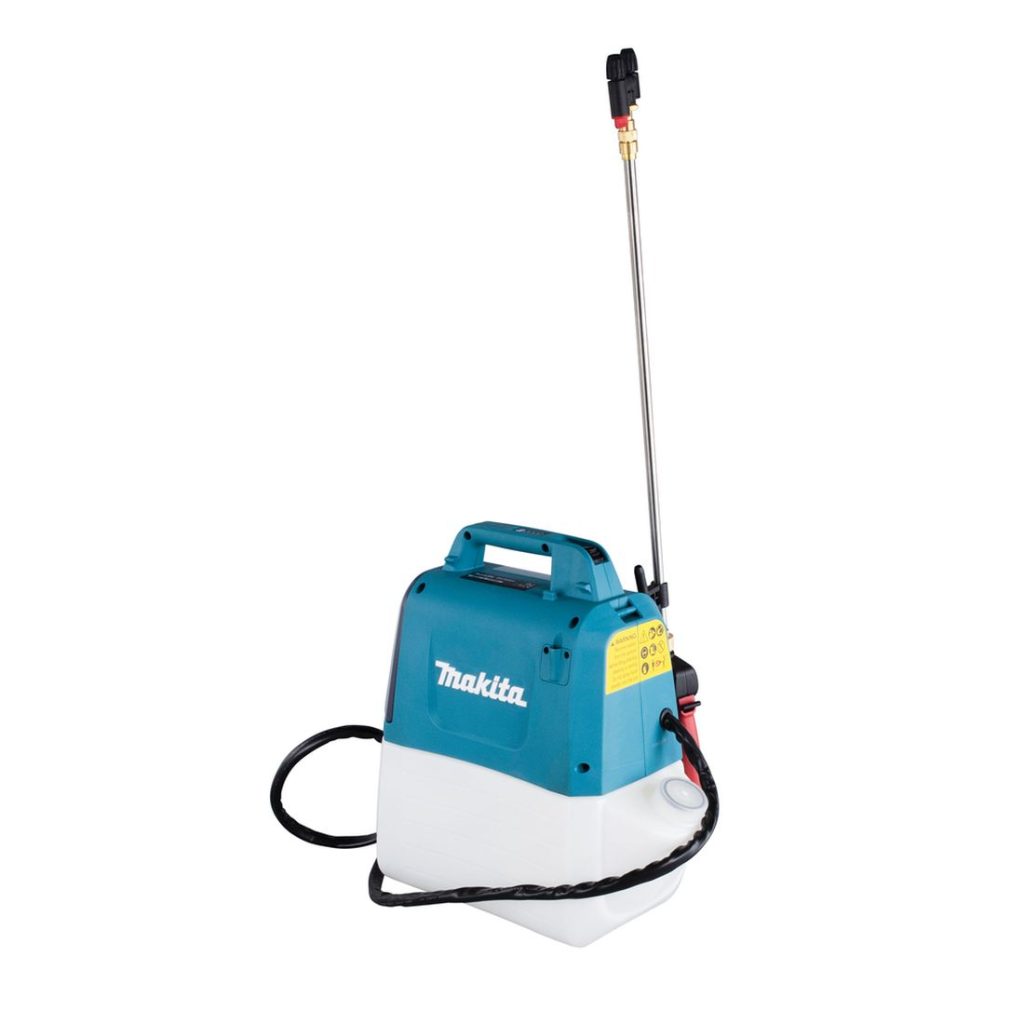 MAKITA Puutarharuisku LXT. Kuvassa Puutarharuisku LXT vasemmalta etuyläviistosta.