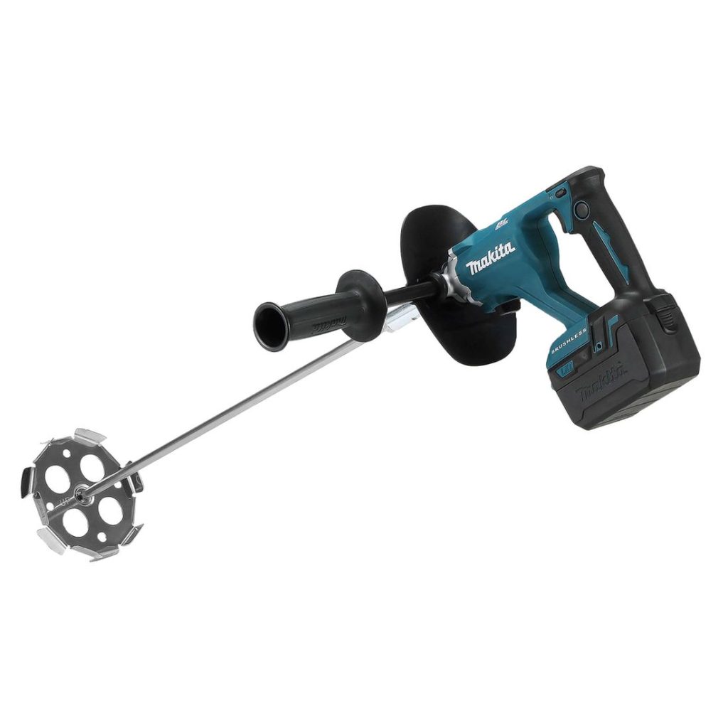 MAKITA Sekoituskone LXT. Kuvassa Sekoituskone LXT vasemmalta takayläviistosta.