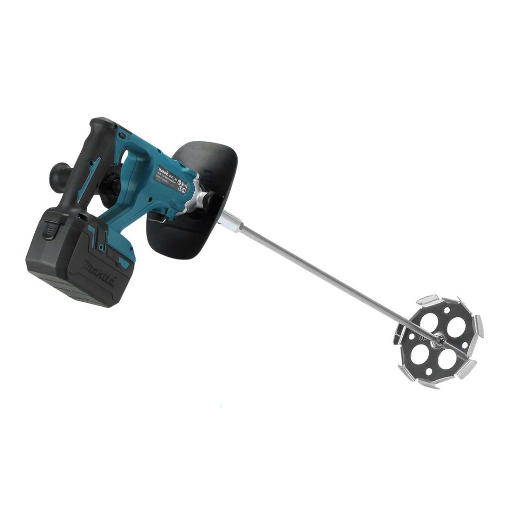 MAKITA Sekoituskone LXT. Kuvassa Sekoituskone LXT oikealta takayläviistosta.