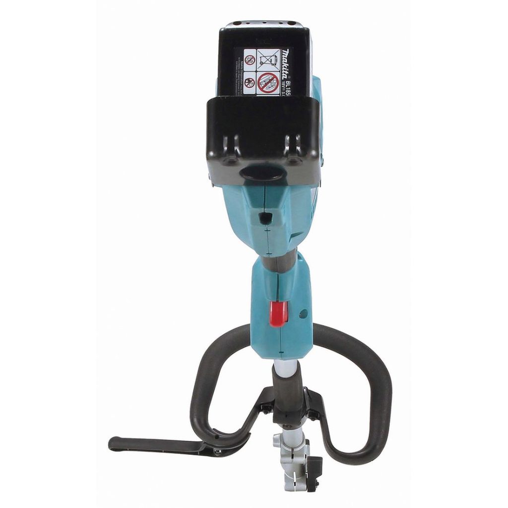 MAKITA Puutarhan monitoimikone LXT. Kuvassa Puutarhan monitoimikone LXT takaapäin.