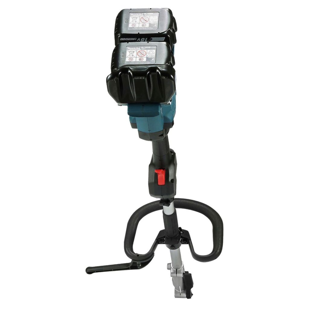 MAKITA Puutarhan monitoimikone LXT. Kuvassa Puutarhan monitoimikone LXT takaapäin.