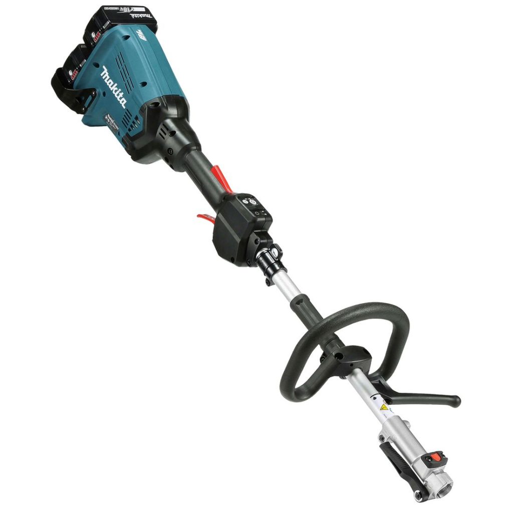 MAKITA Puutarhan monitoimikone LXT. Kuvassa Puutarhan monitoimikone LXT vasemmalta etuyläviistosta.