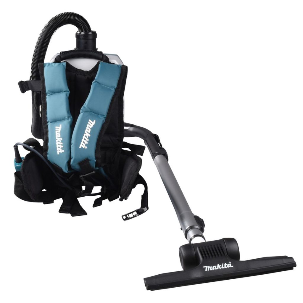 MAKITA Reppuimuri LXT. Kuvassa Reppuimuri LXT takaapäin.