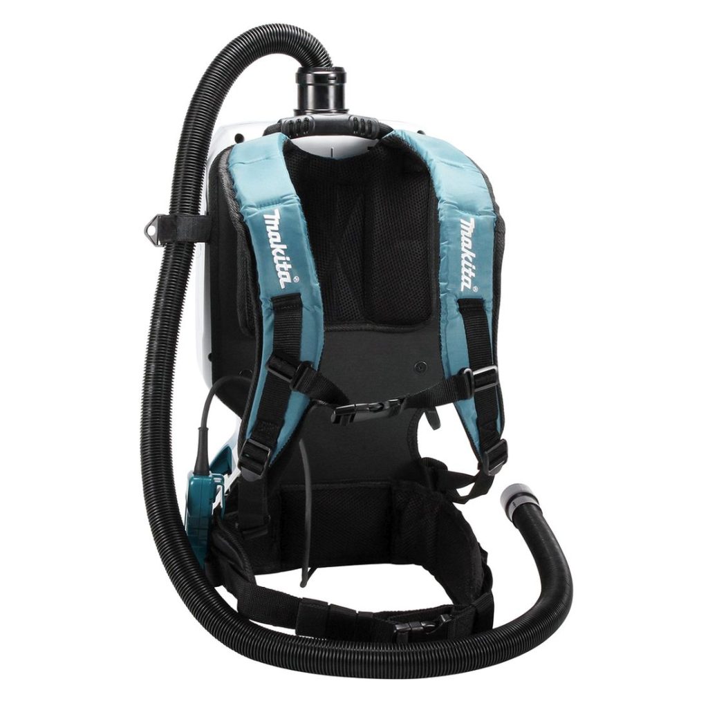 MAKITA Reppuimuri LXT. Kuvassa Reppuimuri LXT takaapäin.