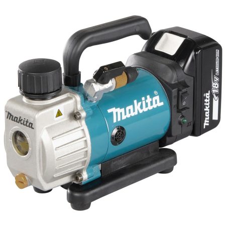 MAKITA Tyhjiöpumppu LXT. Kuvassa Tyhjiöpumppu LXT oikealta etuyläviistosta.
