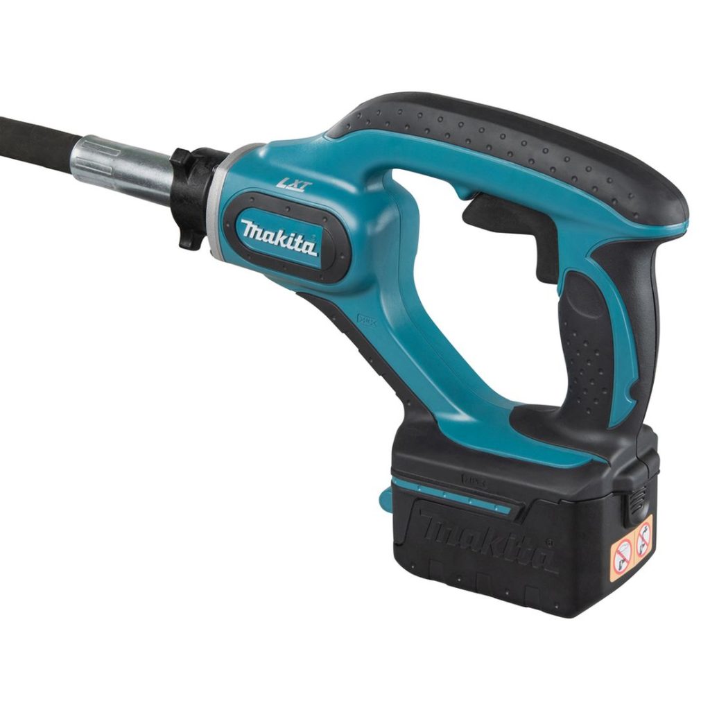 MAKITA Betonitärytin LXT. Kuvassa Betonitärytin LXT vasemmalta takayläviistosta.