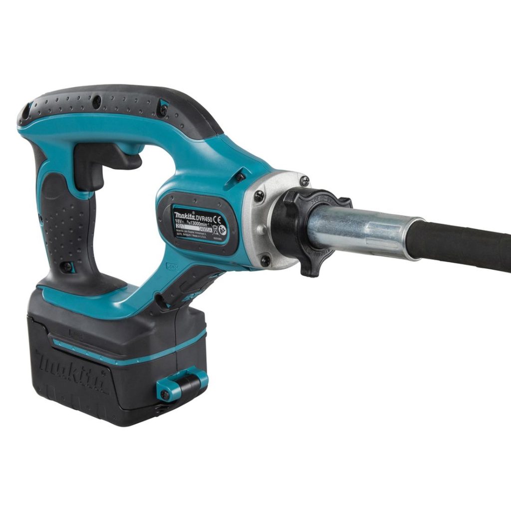 MAKITA Betonitärytin LXT. Kuvassa Betonitärytin LXT vasemmalta etuyläviistosta.