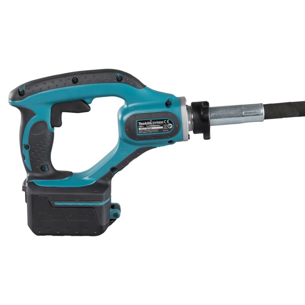 MAKITA Betonitärytin LXT. Kuvassa Betonitärytin LXT oikealta sivustapäin.