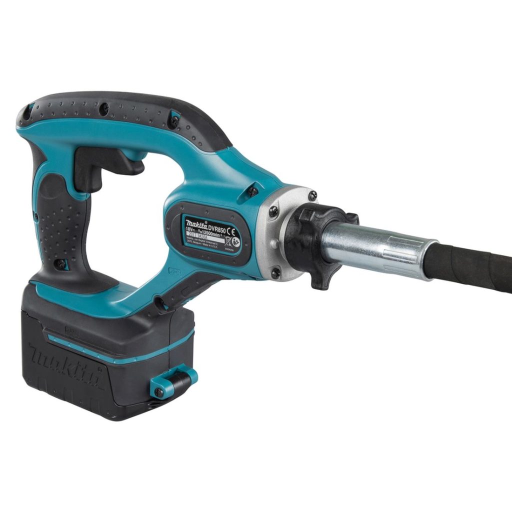 MAKITA Betonitärytin LXT. Kuvassa Betonitärytin LXT vasemmalta etuyläviistosta.