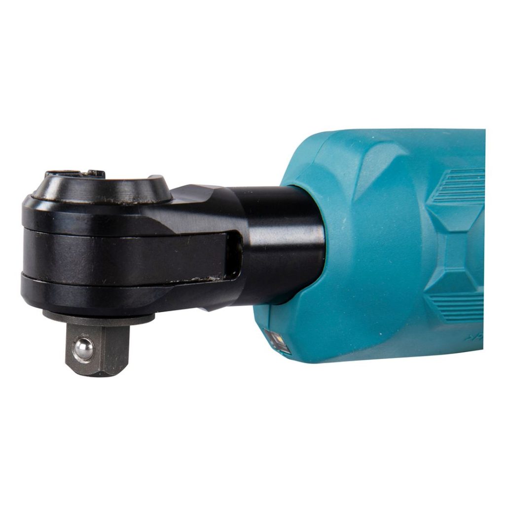 MAKITA Räikkäväännin LXT. Lähikuvassa Räikkäväännin LXT:n karan 13 mm vääntiö.