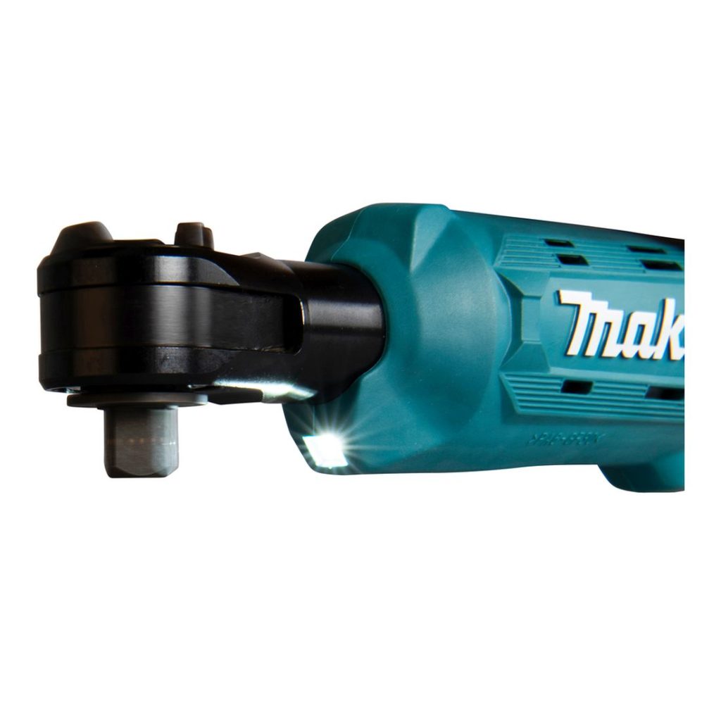 MAKITA Räikkäväännin LXT. Lähikuvassa Räikkäväännin LXT:n LED-valo.