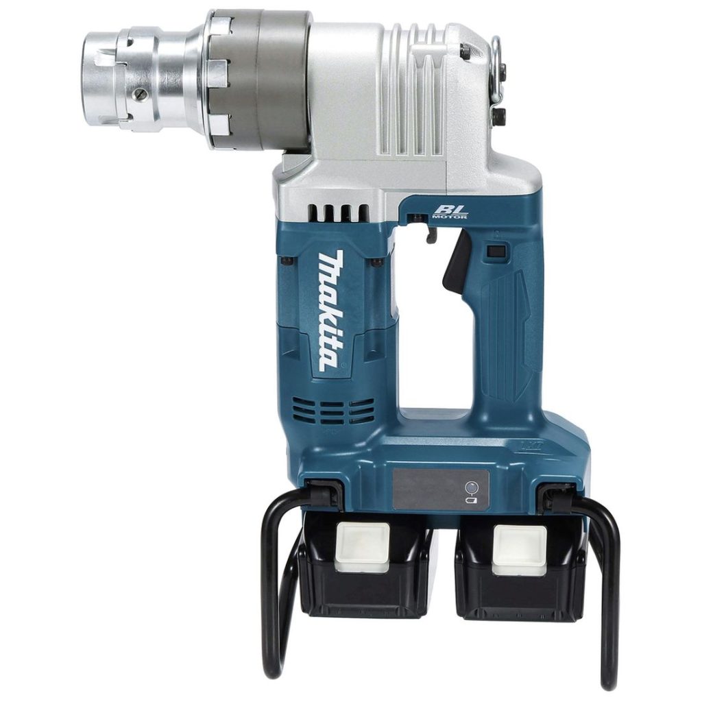 MAKITA Mutterinväännin LXT. Kuvassa Mutterinväännin LXT vasemmalta sivustapäin.
