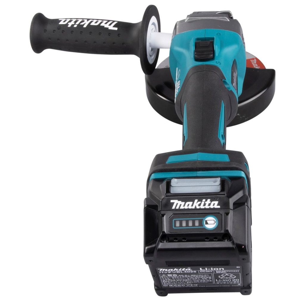 MAKITA Kulmahiomakone XGT. Kuvassa Kulmahiomakone XGT takaapäin.