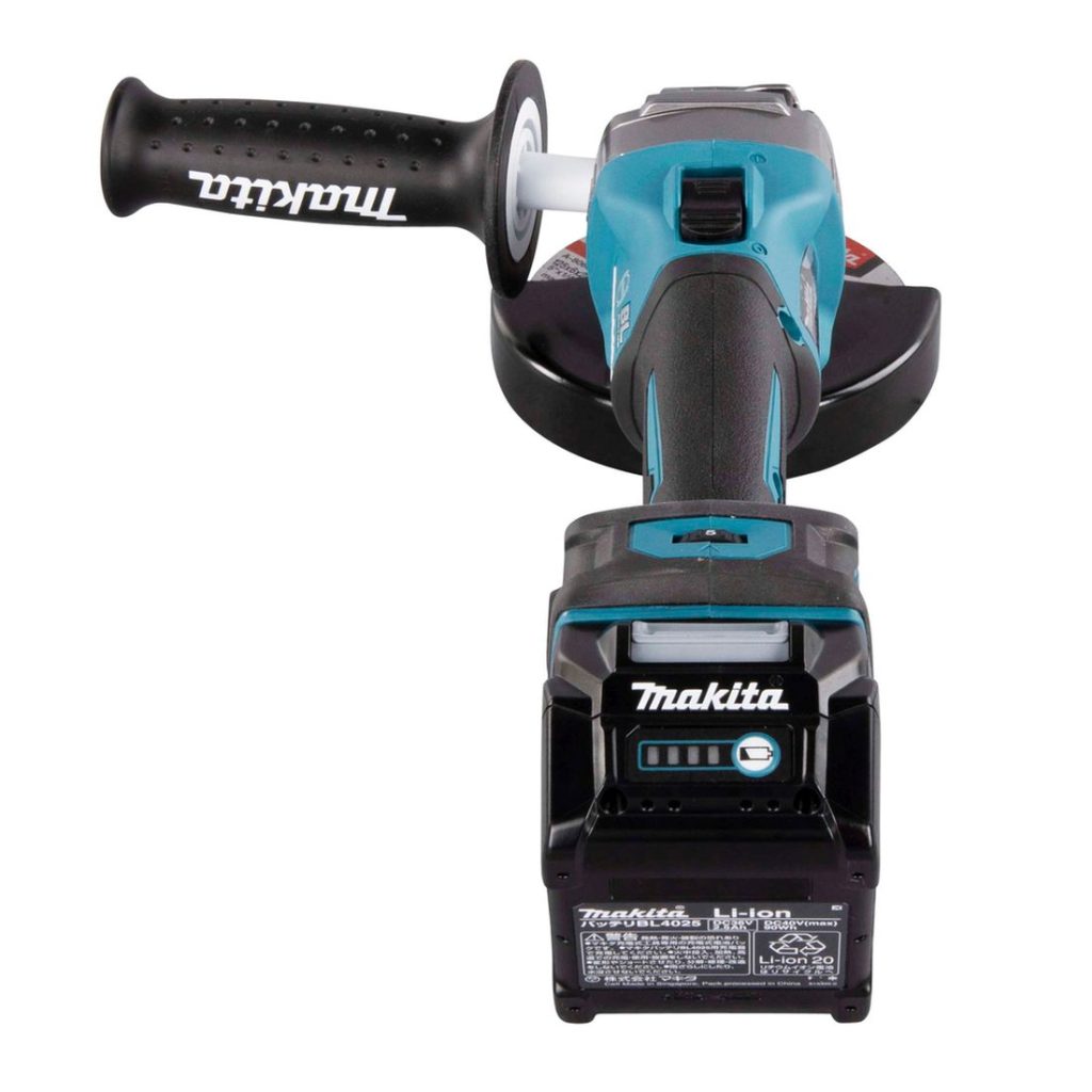 MAKITA Kulmahiomakone XGT. Kuvassa Kulmahiomakone XGT takaapäin.
