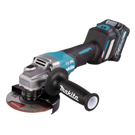 MAKITA Kulmahiomakone XGT. Kuvassa Kulmahiomakone XGT oikealta etuyläviistosta.