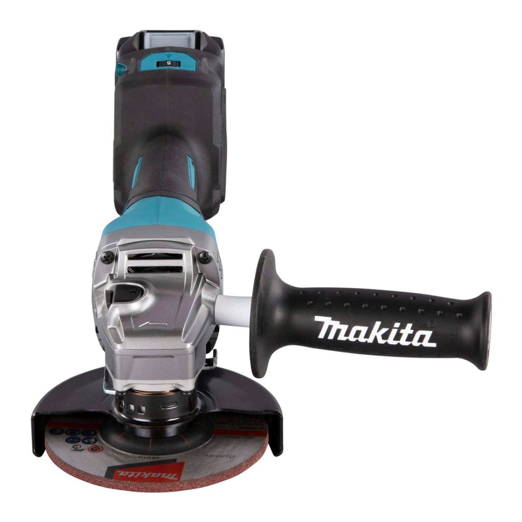 MAKITA Kulmahiomakone XGT. Kuvassa Kulmahiomakone XGT edestäpäin.