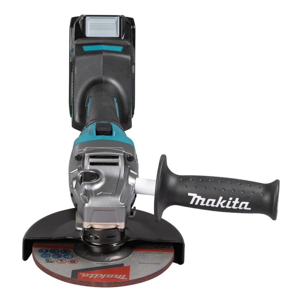 MAKITA Kulmahiomakone XGT. Kuvassa Kulmahiomakone XGT edestäpäin.