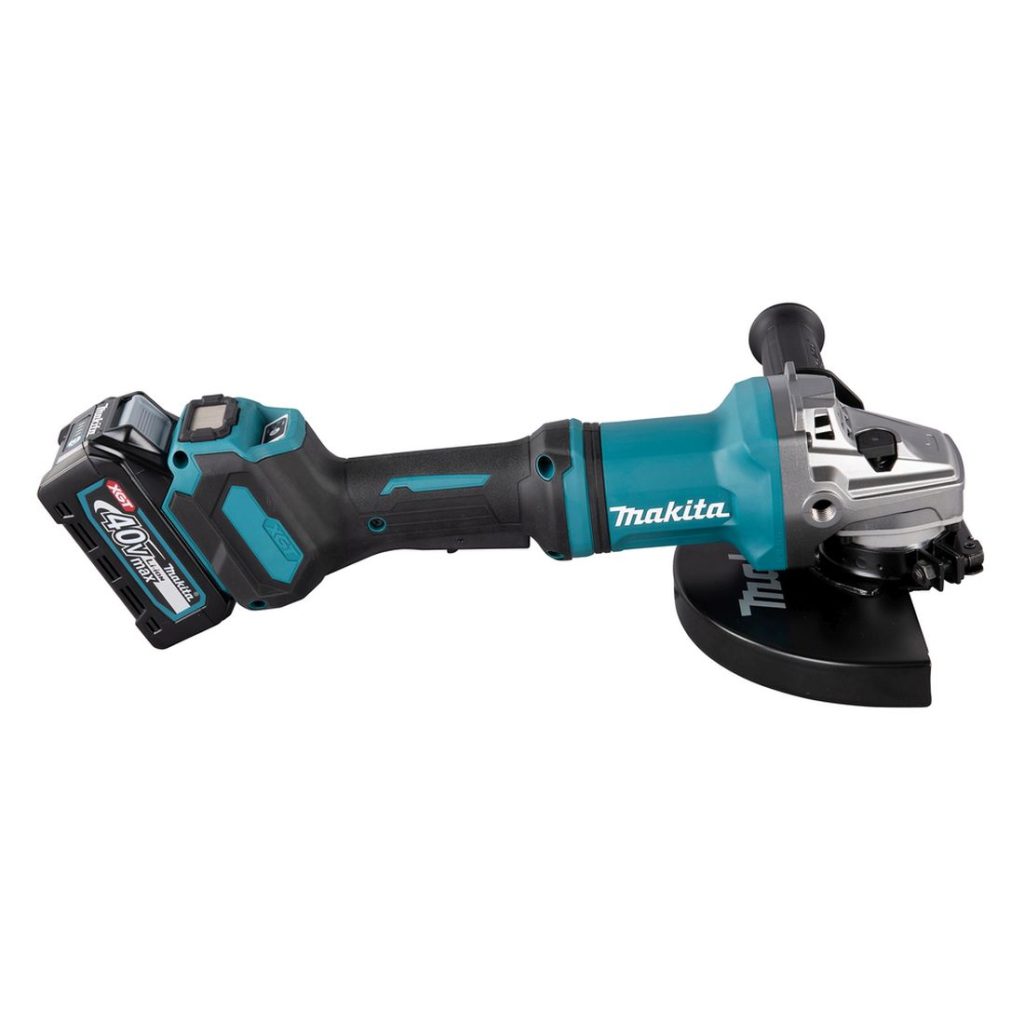 MAKITA Kulmahiomakone XGT. Kuvassa Kulmahiomakone XGT oikealta sivustapäin.