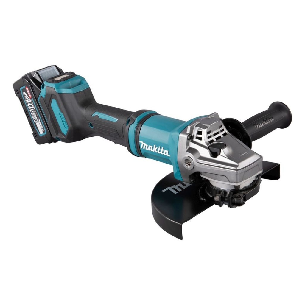 MAKITA Kulmahiomakone XGT. Kuvassa Kulmahiomakone XGT vasemmalta etuyläviistosta.