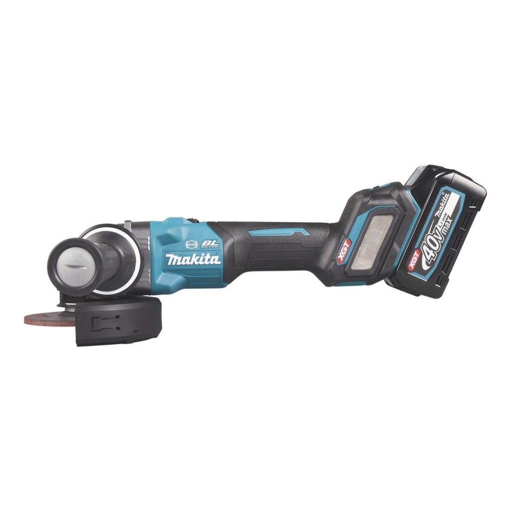 MAKITA Kulmahiomakone XGT. Kuvassa Kulmahiomakone XGT vasemmalta sivustapäin.