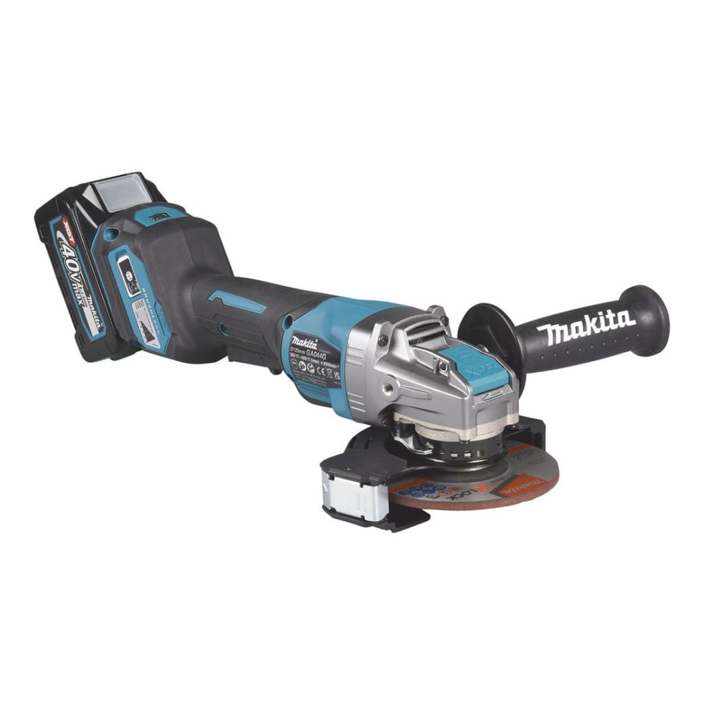 MAKITA Kulmahiomakone XGT. Kuvassa Kulmahiomakone XGT vasemmalta etuyläviistosta.