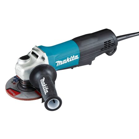 MAKITA Kulmahiomakone. Kuvassa Kulmahiomakone oikealta etuyläviistosta.