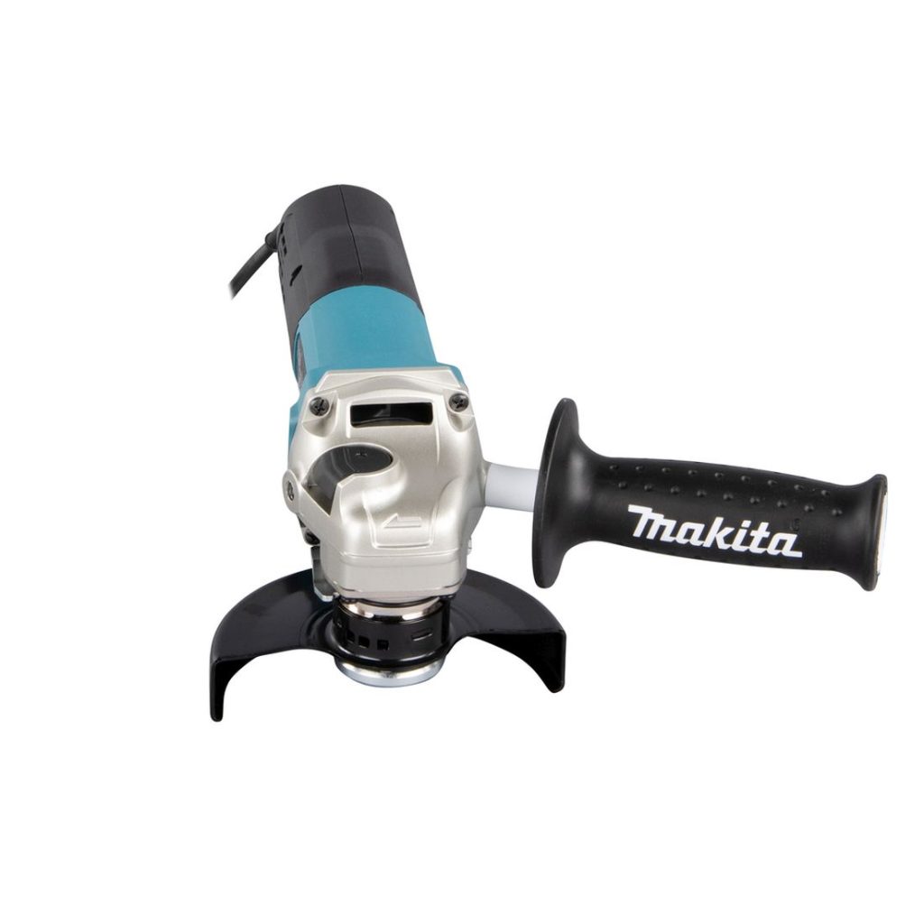 MAKITA Kulmahiomakone. Kuvassa Kulmahiomakone edestäpäin.