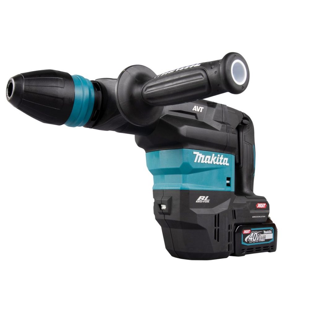 MAKITA Piikkausvasara XGT. Kuvassa Piikkausvasara XGT oikealta etuviistosta.