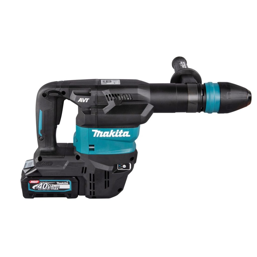 MAKITA Piikkausvasara XGT. Kuvassa Piikkausvasara XGT oikealta sivustapäin.